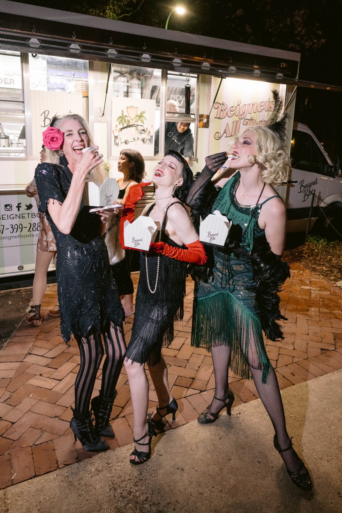 beignet car for late night wedding snack in new orleans