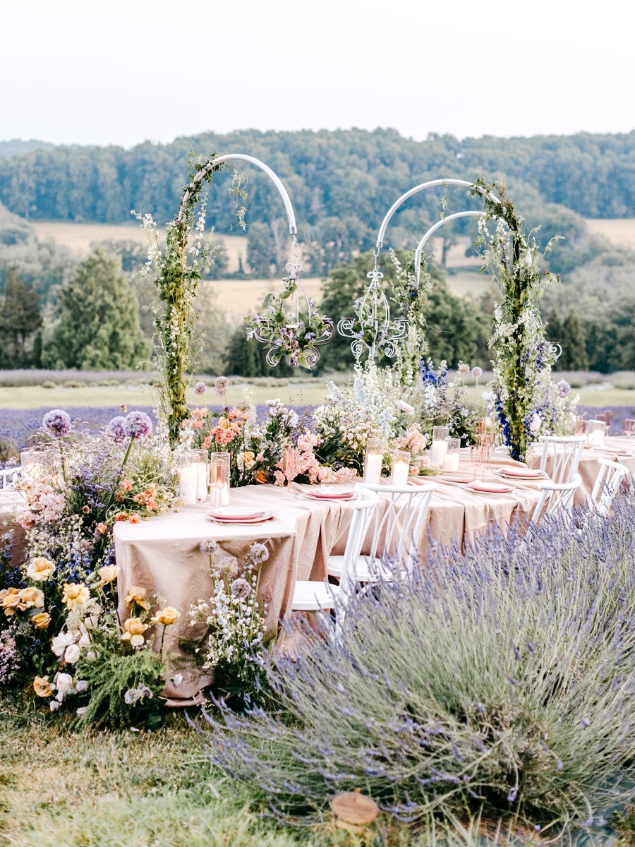 POV: your wedding is in the middle of a lavender field