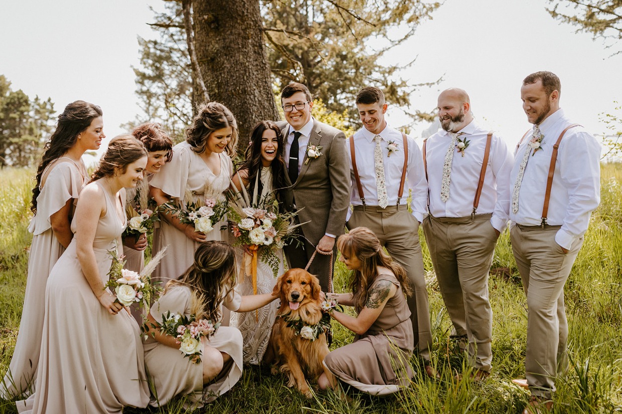 dog friendly wedding at crook point