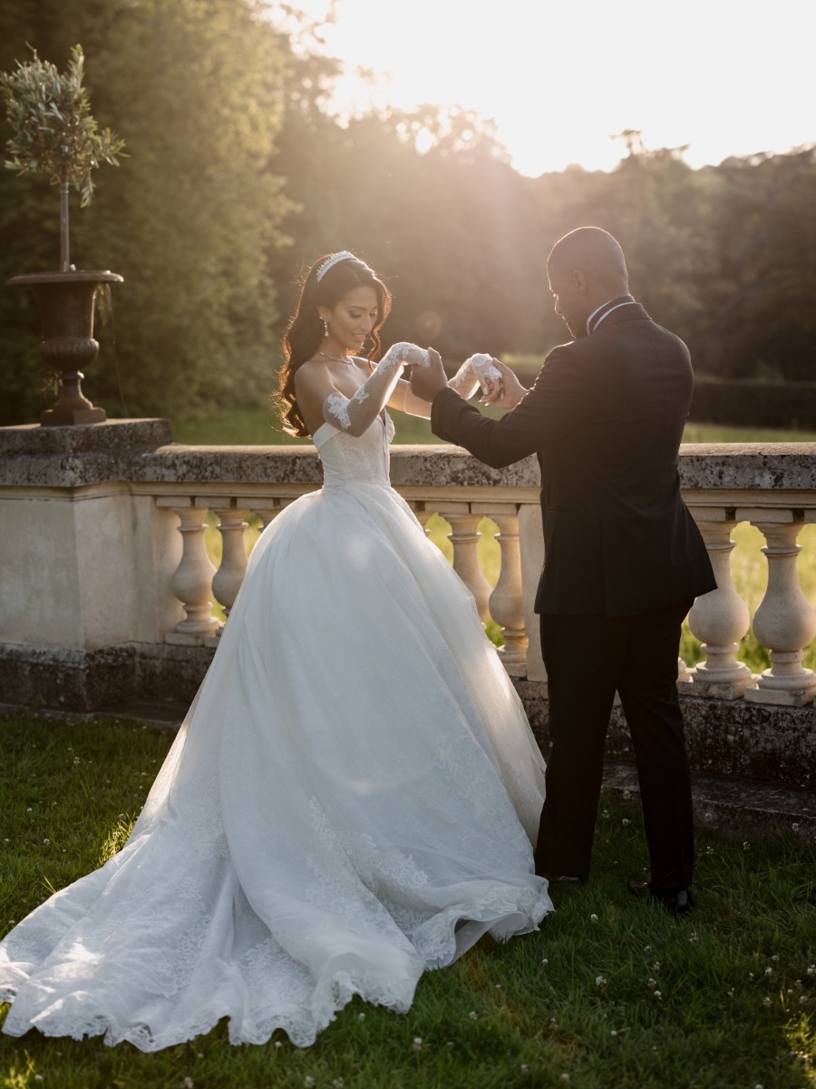 Former Miss Brazil Continental’s fairytale Parisian château wedding