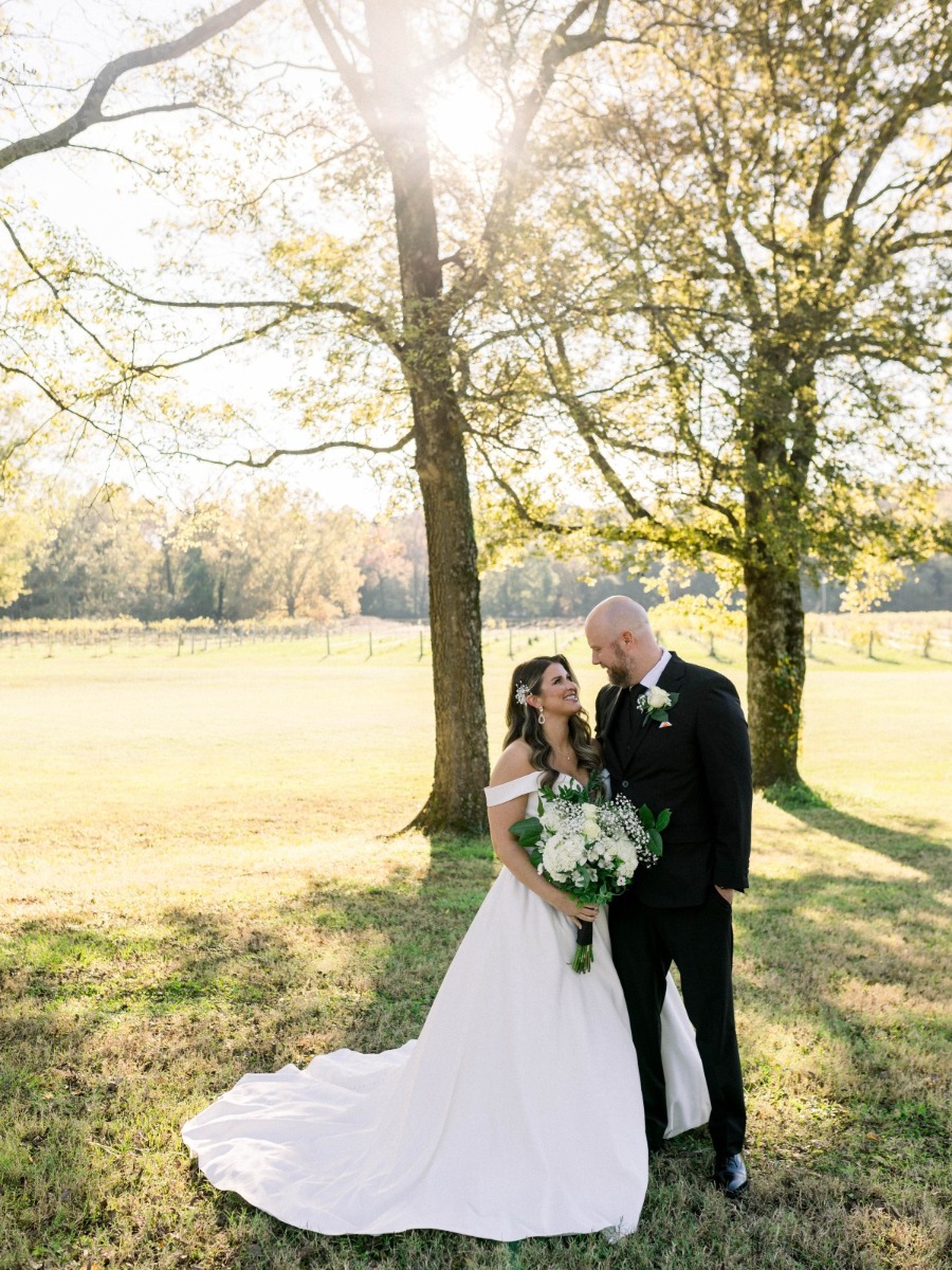 Chic Black and White Wedding Celebrating Love in an Arkansas Vineyard