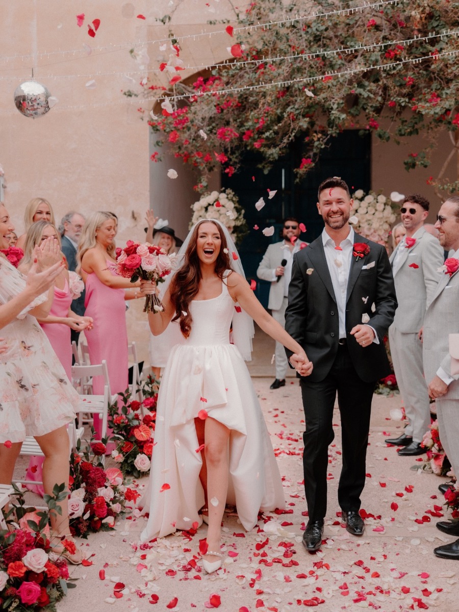 R is for romantic red details at this whimsical Mallorca Wedding